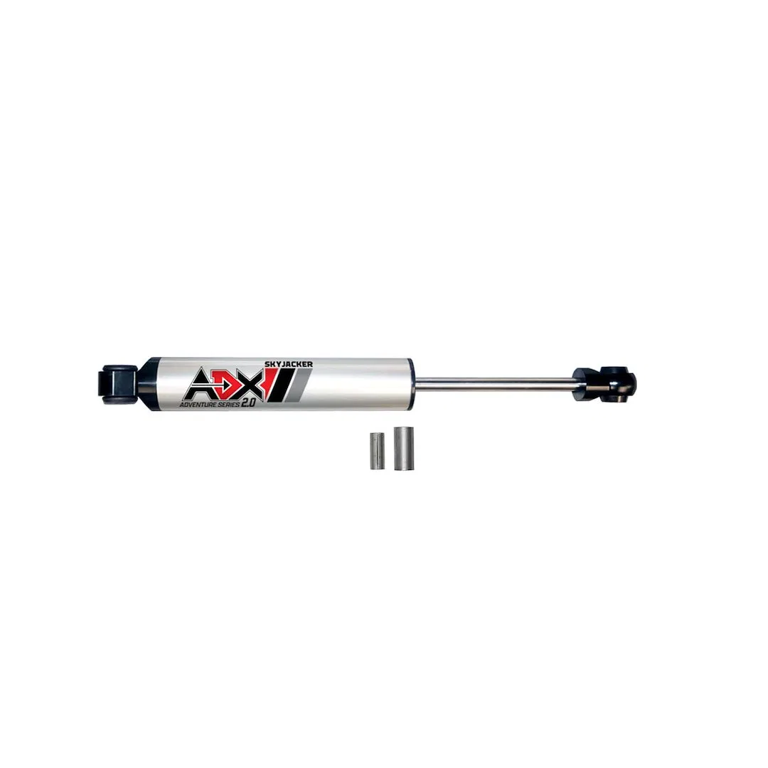 2008 – SKYJACKER Steering Stabilizer, Single Silver Stabilizer Without Shock Boot Mounts To OE Locations